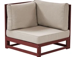 Best Sale Beliani 4-Istuttava Ulkosohvaryhma Akaasia Oikeak. Mahonginruskea Timor Ii