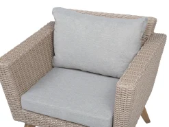 Ulkokalusteet<Beliani 4-Istuttava Ulkosohvaryhma Polyrottinki Harmaa Vittoria