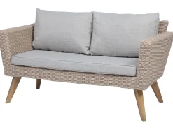 Ulkokalusteet<Beliani 4-Istuttava Ulkosohvaryhma Polyrottinki Harmaa Vittoria