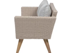 Ulkokalusteet<Beliani 4-Istuttava Ulkosohvaryhma Polyrottinki Harmaa Vittoria