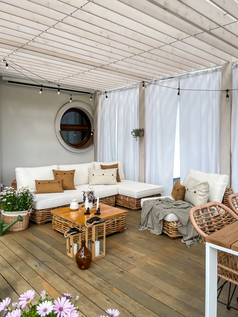 Cheap Beliani 4-Istuttava Ulkosohvaryhma Rottinki Vasenk. Luonnonvari Varallo