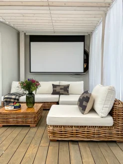 Cheap Beliani 4-Istuttava Ulkosohvaryhma Rottinki Vasenk. Luonnonvari Varallo