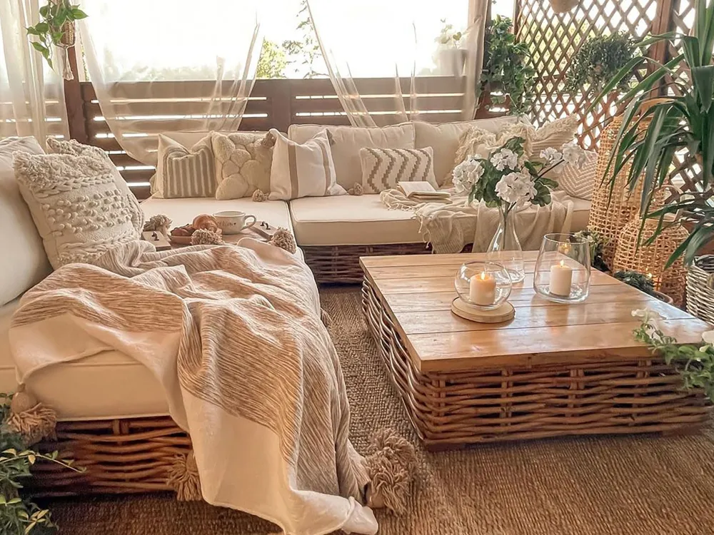 Cheap Beliani 4-Istuttava Ulkosohvaryhma Rottinki Vasenk. Luonnonvari Varallo