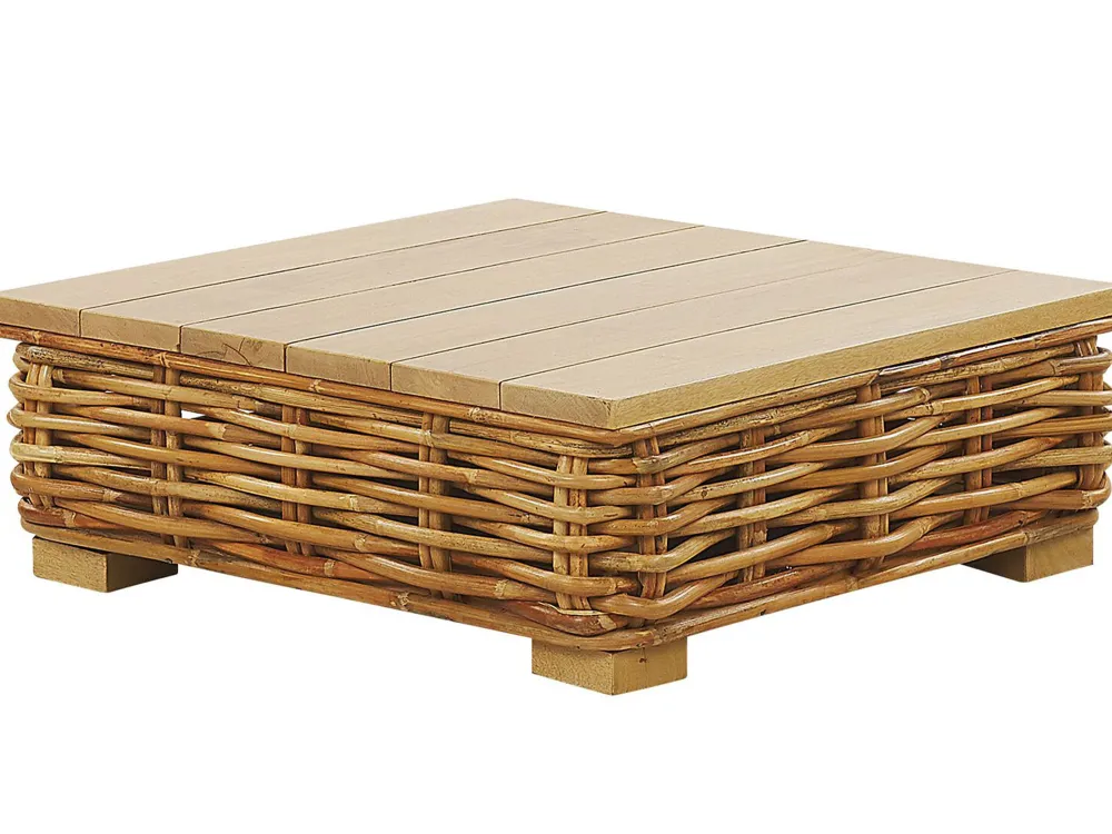 Cheap Beliani 4-Istuttava Ulkosohvaryhma Rottinki Vasenk. Luonnonvari Varallo