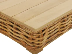 Cheap Beliani 4-Istuttava Ulkosohvaryhma Rottinki Vasenk. Luonnonvari Varallo