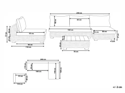 Cheap Beliani 4-Istuttava Ulkosohvaryhma Rottinki Vasenk. Luonnonvari Varallo