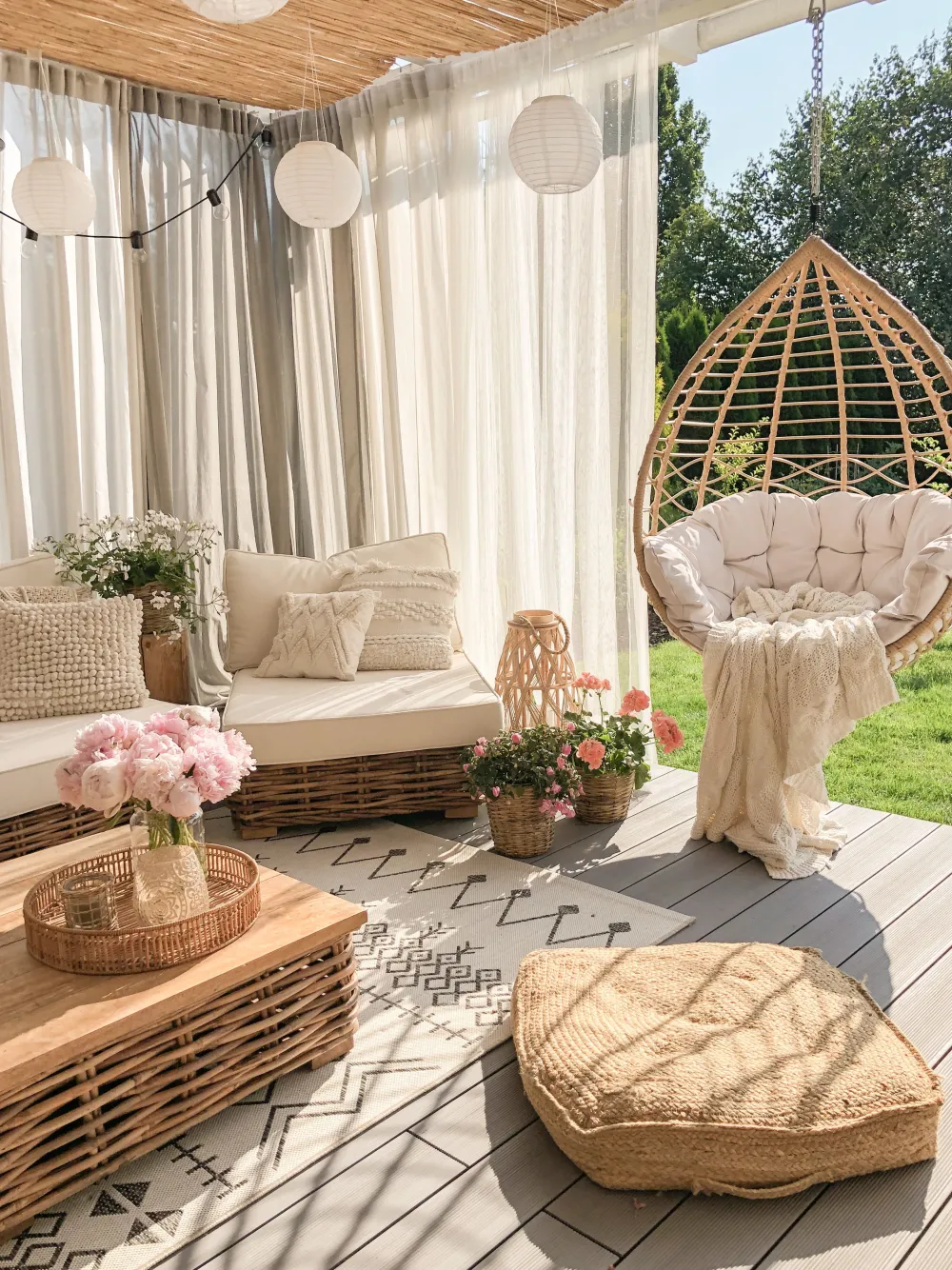 Cheap Beliani 4-Istuttava Ulkosohvaryhma Rottinki Vasenk. Luonnonvari Varallo