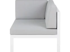 Cheap Beliani 6-Istuttava Ulkosohvaryhma Alumiini Valkoinen/Harmaa Castella