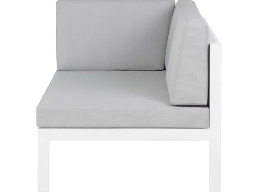 Cheap Beliani 6-Istuttava Ulkosohvaryhma Alumiini Valkoinen/Harmaa Castella