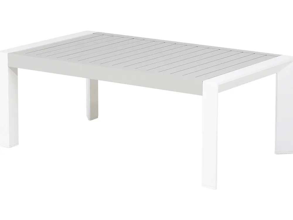 Cheap Beliani 6-Istuttava Ulkosohvaryhma Alumiini Valkoinen/Harmaa Castella