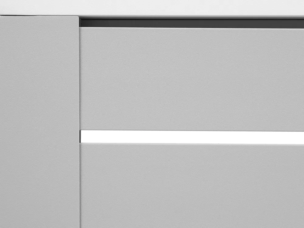 Cheap Beliani 6-Istuttava Ulkosohvaryhma Alumiini Valkoinen/Harmaa Castella