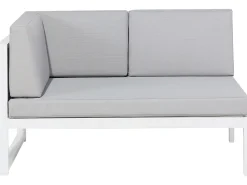 Cheap Beliani 6-Istuttava Ulkosohvaryhma Alumiini Valkoinen/Harmaa Castella