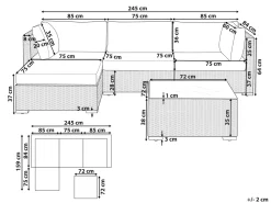 Ulkokalusteet<Beliani 4-Istuttava Ulkosohvaryhma Polyrottinki Oikeak. Musta Sano Ii