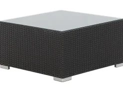 Ulkokalusteet<Beliani 4-Istuttava Ulkosohvaryhma Polyrottinki Oikeak. Musta Sano Ii