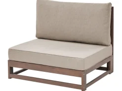 Ulkokalusteet<Beliani 4-Istuttava Ulkosohvaryhma Sertifioitu Akaasia Tumma Puu Timor Ii