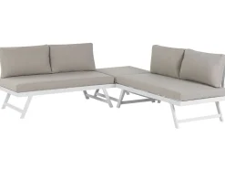 Shop Beliani 5-Istuttava Ulkosohvaryhma Alumiini Ruskeanharmaa Coccorino