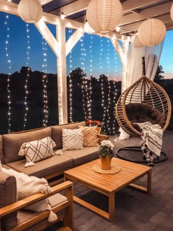 Best Beliani 4-Istuttava Ulkosohvaryhma Akaasia Oikeak. Vaalea Puu Timor