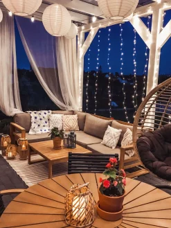 Best Beliani 4-Istuttava Ulkosohvaryhma Akaasia Oikeak. Vaalea Puu Timor