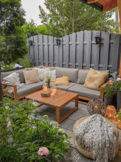 Best Beliani 4-Istuttava Ulkosohvaryhma Akaasia Oikeak. Vaalea Puu Timor