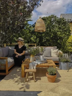 Best Beliani 4-Istuttava Ulkosohvaryhma Akaasia Oikeak. Vaalea Puu Timor