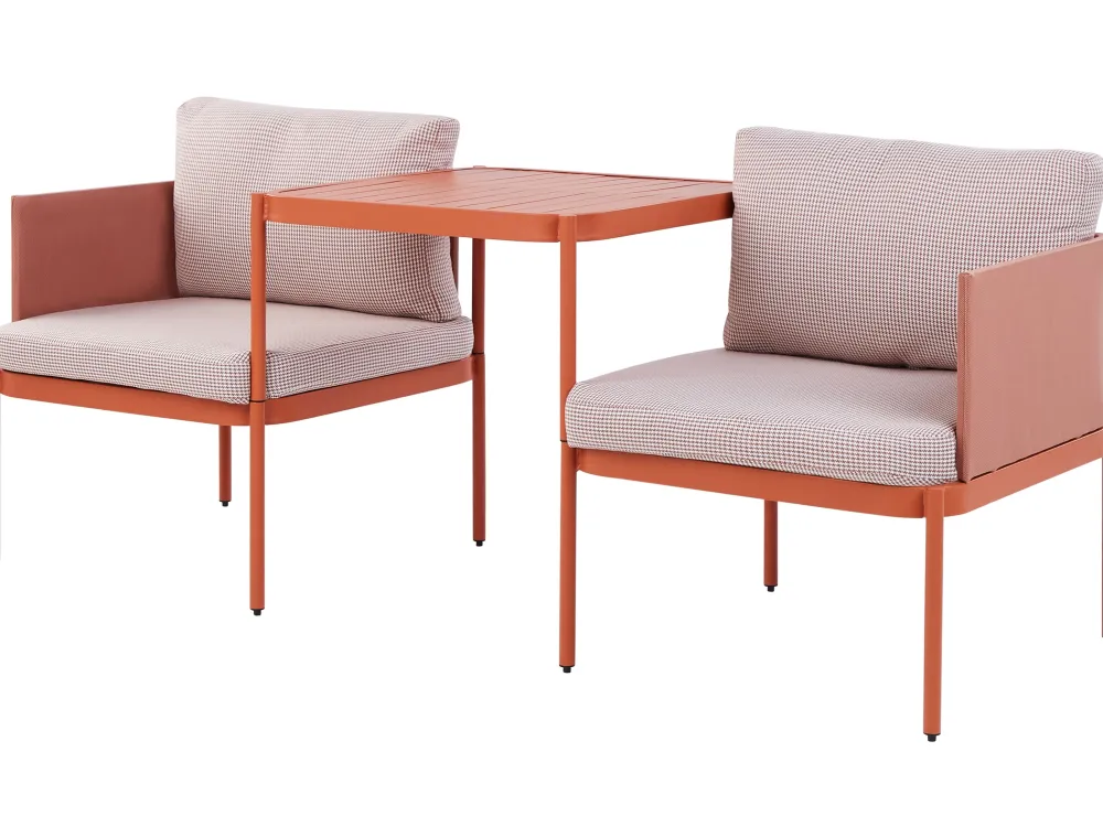 Ulkokalusteet<Beliani 2-Istuttava Ulkosohvaryhma Alumiini Oranssi Terracina