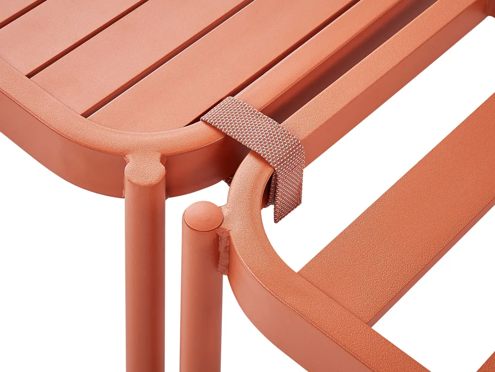 Ulkokalusteet<Beliani 2-Istuttava Ulkosohvaryhma Alumiini Oranssi Terracina