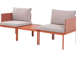 Ulkokalusteet<Beliani 2-Istuttava Ulkosohvaryhma Alumiini Oranssi Terracina