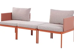 Ulkokalusteet<Beliani 2-Istuttava Ulkosohvaryhma Alumiini Oranssi Terracina