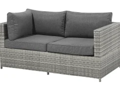 Fashion Beliani 4-Istuttava Ulkosohvaryhma Polyrottinki Tummanharmaa Avola