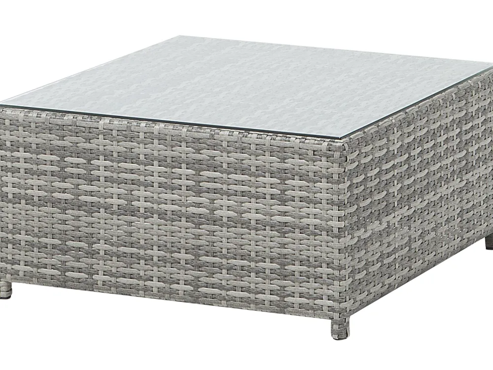 Fashion Beliani 4-Istuttava Ulkosohvaryhma Polyrottinki Tummanharmaa Avola