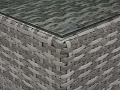 Fashion Beliani 4-Istuttava Ulkosohvaryhma Polyrottinki Tummanharmaa Avola