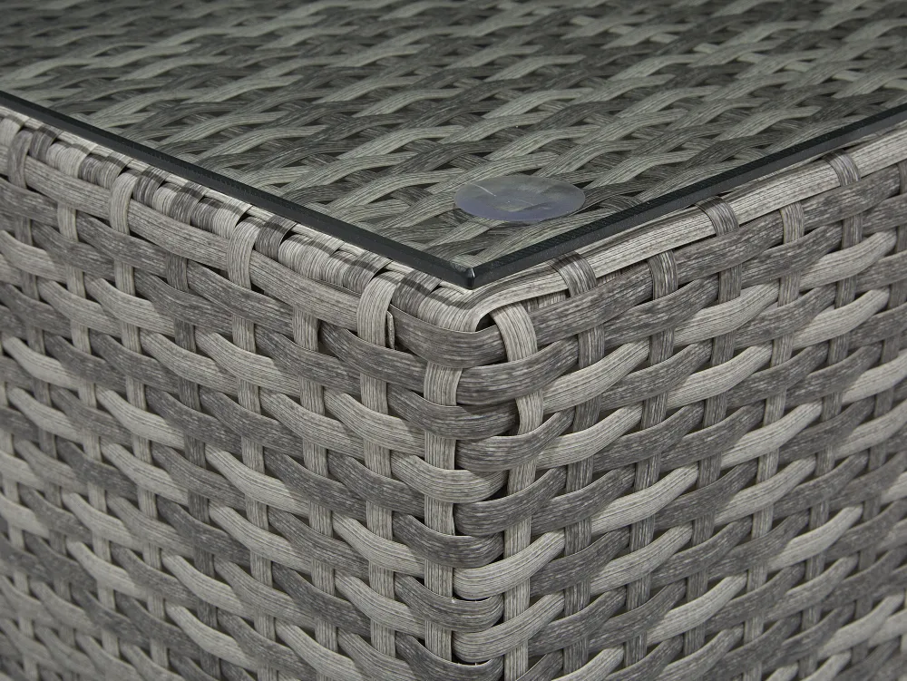 Fashion Beliani 4-Istuttava Ulkosohvaryhma Polyrottinki Tummanharmaa Avola