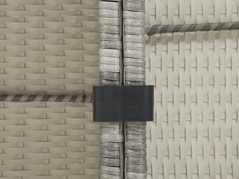 Fashion Beliani 4-Istuttava Ulkosohvaryhma Polyrottinki Tummanharmaa Avola