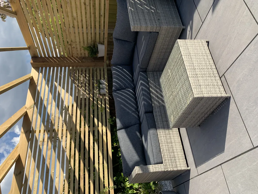 Fashion Beliani 4-Istuttava Ulkosohvaryhma Polyrottinki Tummanharmaa Avola