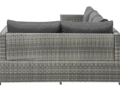 Fashion Beliani 4-Istuttava Ulkosohvaryhma Polyrottinki Tummanharmaa Avola