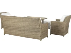 Ulkokalusteet<Beliani 5-Istuttava Ulkosohvaryhma Polyrottinki Ruskea Fonti