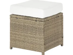 Ulkokalusteet<Beliani 5-Istuttava Ulkosohvaryhma Polyrottinki Ruskea Fonti