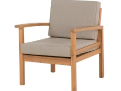 Ulkokalusteet<Beliani 4-Istuttava Ulkosohvaryhma Sertifioitu Akaasia Vaalea Puu Manila