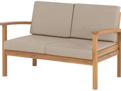 Ulkokalusteet<Beliani 4-Istuttava Ulkosohvaryhma Sertifioitu Akaasia Vaalea Puu Manila