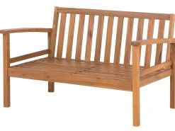 Ulkokalusteet<Beliani 4-Istuttava Ulkosohvaryhma Sertifioitu Akaasia Vaalea Puu Manila