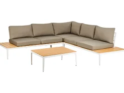 Ulkokalusteet<Beliani 5-Istuttava Ulkosohvaryhma Alumiini Harmaa Positano