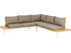 Ulkokalusteet<Beliani 5-Istuttava Ulkosohvaryhma Alumiini Harmaa Positano