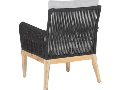 Ulkokalusteet<Beliani 4-Istuttava Ulkosohvaryhma Akasiapuu Harmaa/Musta Merano Ii