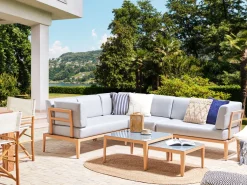 Ulkokalusteet<Beliani 6-Istuttava Ulkosohvaryhma Alumiini Harmaa Rima Iii