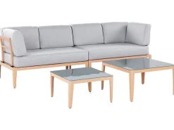 Ulkokalusteet<Beliani 6-Istuttava Ulkosohvaryhma Alumiini Harmaa Rima Iii