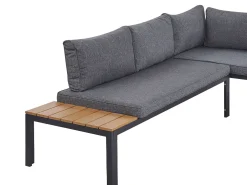 Ulkokalusteet<Beliani 4-Istuttava Ulkosohvaryhma Harmaa/Vaalea Puu Pienza