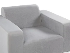 Cheap Beliani 5-Istuttava Ulkosohvaryhma Kangas Vaaleanharmaa/Valkoinen Rovigo