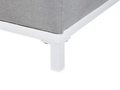 Cheap Beliani 5-Istuttava Ulkosohvaryhma Kangas Vaaleanharmaa/Valkoinen Rovigo