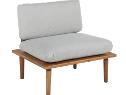 Shop Beliani 2-Istuttava Ulkosohvaryhma Akaasia Vaalea Puu/Harmaa Frascati