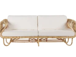 Discount Beliani 4-Istuttava Ulkosohvaryhma Rottinki Luonnonvari Dolcedo/Limni